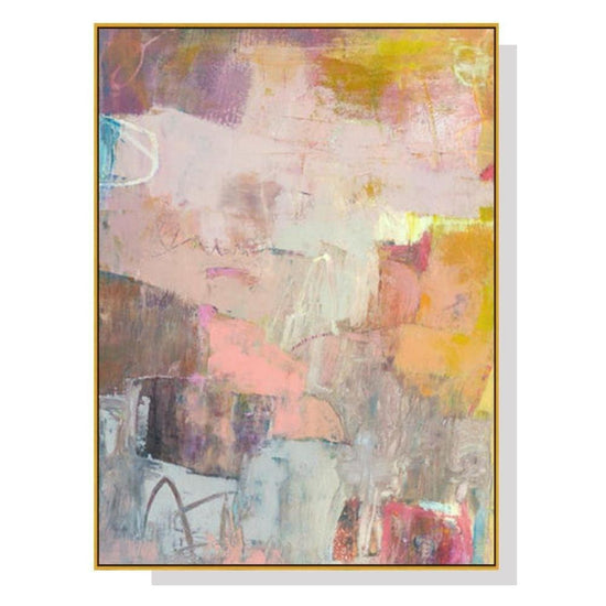 Wall Art 100cmx150cm Lann II Gold Frame Canvas - Magdasmall