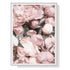 Wall Art 100cmx150cm Peony White Frame Canvas - Magdasmall