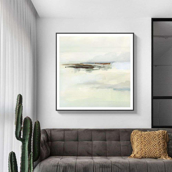 Wall Art 40cmx40cm Atmospheric Edge Black Frame Canvas - Magdasmall