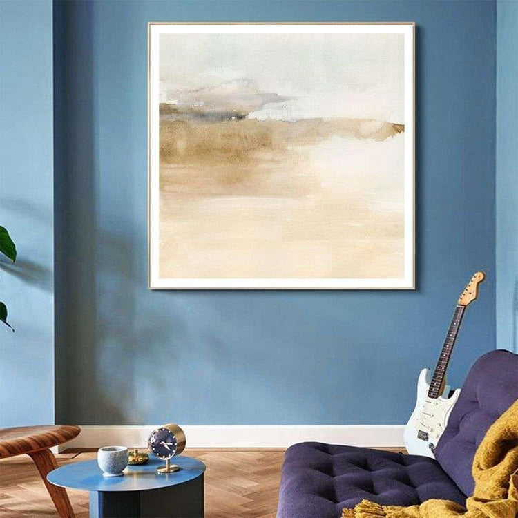 Wall Art 40cmx40cm Atmospheric Edge II Gold Frame Canvas - Magdasmall