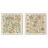 Wall Art 40cmx40cm Lovely Pattern II 2 Sets Wood Frame Canvas - Magdasmall