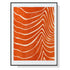 Wall Art 40cmx60cm Abstract Orange Black Frame Canvas