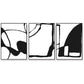 Wall Art 40cmx60cm Black and White 3 Sets Black Frame Canvas