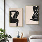 Wall Art 40cmx60cm Female Figure 2 Sets Gold Frame Canvas - Magdasmall