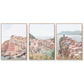 Wall Art 40cmx60cm Italy Cinque Terre 3 Sets Wood Frame Canvas