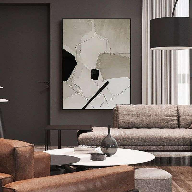 Wall Art 40cmx60cm Modern Abstract 2 Sets Black Frame Canvas - Magdasmall