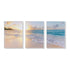 Wall Art 40cmx60cm Ocean and beach 3 Sets White Frame Canvas - Magdasmall