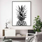 Wall Art 40cmx60cm Pineapple Black Frame Canvas - Magdasmall