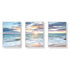 Wall Art 40cmx60cm Sunrise by the ocean 3 Sets White Frame Canvas - Magdasmall