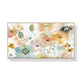 Wall Art 40cmx80cm Floral Watercolor Style Wood Frame Canvas - Magdasmall