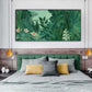 Wall Art 40cmx80cm The Equatorial Jungle Green Forest By Henri Rousseau Black Frame Canvas - Magdasmall