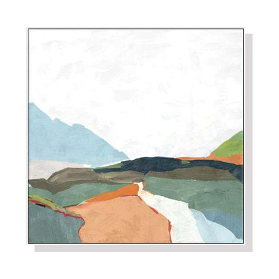 Wall Art 4cmx40cm April Morning White Frame Canvas - Magdasmall