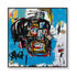 Wall Art 50cmx50cm Blue Head By Basquiat Black Frame Canvas