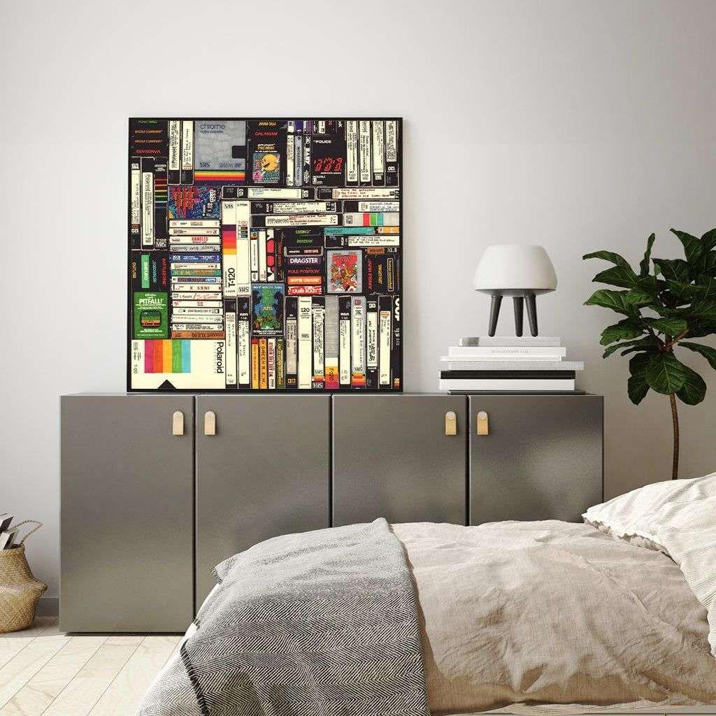 Wall Art 50cmx50cm Book Black Frame Canvas