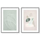 Wall Art 50cmx70cm Abstract body and lines 2 Sets Black Frame Canvas - Magdasmall