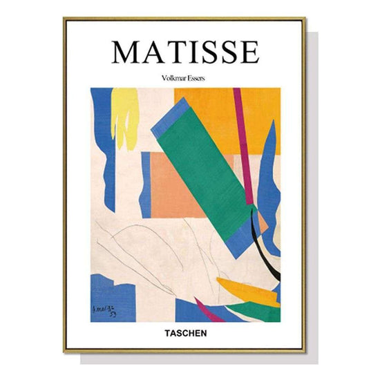 Wall Art 50cmx70cm Abstract colour by Henri Matisse Gold Frame Canvas - Magdasmall