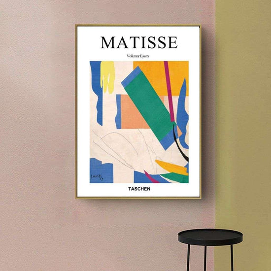 Wall Art 50cmx70cm Abstract colour by Henri Matisse Gold Frame Canvas - Magdasmall