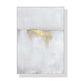 Wall Art 50cmx70cm Abstract gold white single II White Frame Canvas