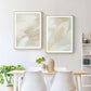 Wall Art 50cmx70cm Beige and Sage Green 2 Sets Gold Frame Canvas