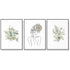 Wall Art 50cmx70cm Botanical Line Girl 3 Sets Black Frame Canvas - Magdasmall