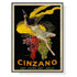 Wall Art 50cmx70cm Cinzano Black Frame Canvas - Magdasmall