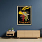 Wall Art 50cmx70cm Cinzano Black Frame Canvas - Magdasmall
