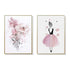 Wall Art 50cmx70cm Dancing Ballerina in Paris 2 Sets Gold Frame Canvas