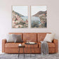 Wall Art 50cmx70cm Italy Positano 2 Sets Wood Frame Canvas - Magdasmall