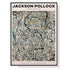 Wall Art 50cmx70cm Jackson Pollock Exhibition III Black Frame Canvas - Magdasmall