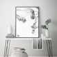 Wall Art 50cmx70cm Jellyfish Black Frame Canvas - Magdasmall