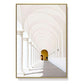 Wall Art 50cmx70cm Long Corridor Style A Gold Frame Canvas - Magdasmall