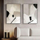 Wall Art 50cmx70cm Modern Abstract 2 Sets Black Frame Canvas - Magdasmall