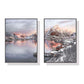 Wall Art 50cmx70cm Nordic Norway 2 Sets Black Frame Canvas - Magdasmall