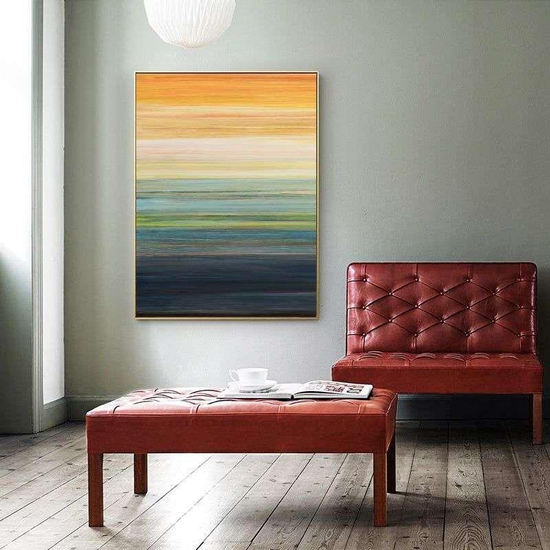 Wall Art 50cmx70cm The Magic Hour I Gold Frame Canvas - Magdasmall