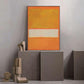 Wall Art 50cmx70cm Yellow By Mark Rothko Black Frame Canvas - Magdasmall