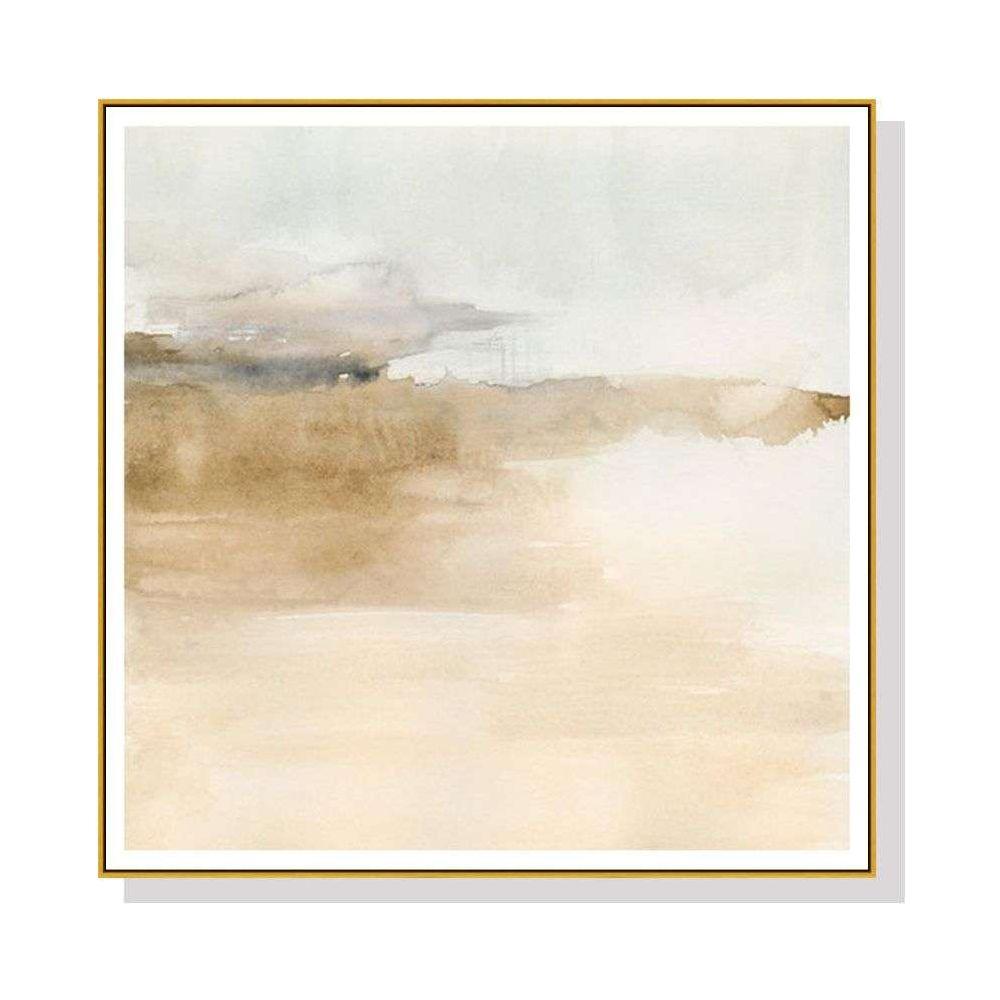 Wall Art 60cmx60cm Atmospheric Edge II Gold Frame Canvas - Magdasmall