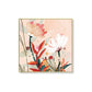 Wall Art 60cmx60cm Native Floral Gold Frame Canvas