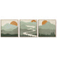 Wall Art 60cmx60cm Sage Green Landscapes 3 Sets Wood Frame Canvas - Magdasmall