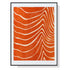 Wall Art 60cmx90cm Abstract Orange Black Frame Canvas - Magdasmall