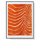 Wall Art 60cmx90cm Abstract Orange Black Frame Canvas - Magdasmall