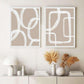 Wall Art 60cmx90cm Abstract White Lines 2 Sets White Frame Canvas