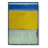 Wall Art 60cmx90cm Blue Yellow Green By Mark Rothko Black Frame Canvas - Magdasmall