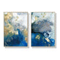 Wall Art 60cmx90cm Marbled Blue And Gold 2 Sets Gold Frame Canvas