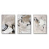 Wall Art 60cmx90cm Modern Abstract Beige 3 Sets Black Frame Canvas - Magdasmall