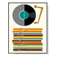 Wall Art 60cmx90cm Music Black Frame Canvas - Magdasmall