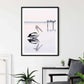 Wall Art 60cmx90cm Pelican Black Frame Canvas - Magdasmall