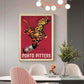 Wall Art 60cmx90cm Porto Pitters Vintage Gold Frame Canvas - Magdasmall