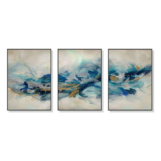 Wall Art 60cmx90cm The Universal 3 Sets Black Frame Canvas - Magdasmall