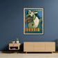 Wall Art 70cmx100cm Irradio Cinzano Black Frame Canvas