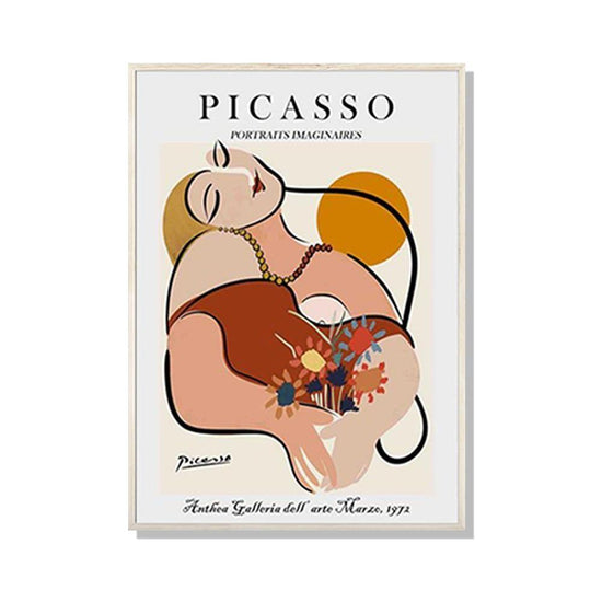 Wall Art 70cmx100cm Le Reve by Pablo Picasso Wood Frame Canvas